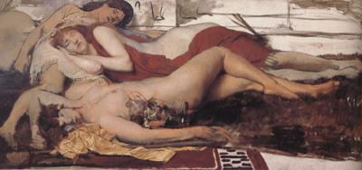 Alma-Tadema, Sir Lawrence Exhausted Maenides (mk23) oil painting image